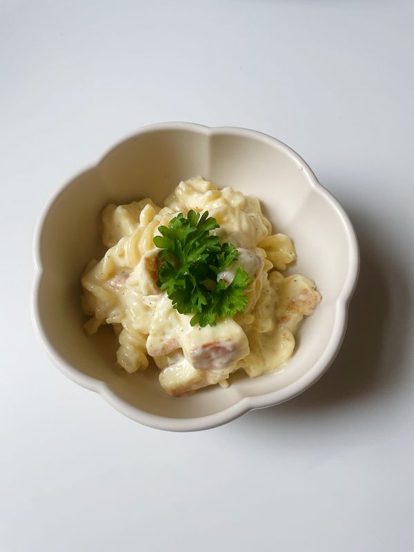 Halloumi carbonara