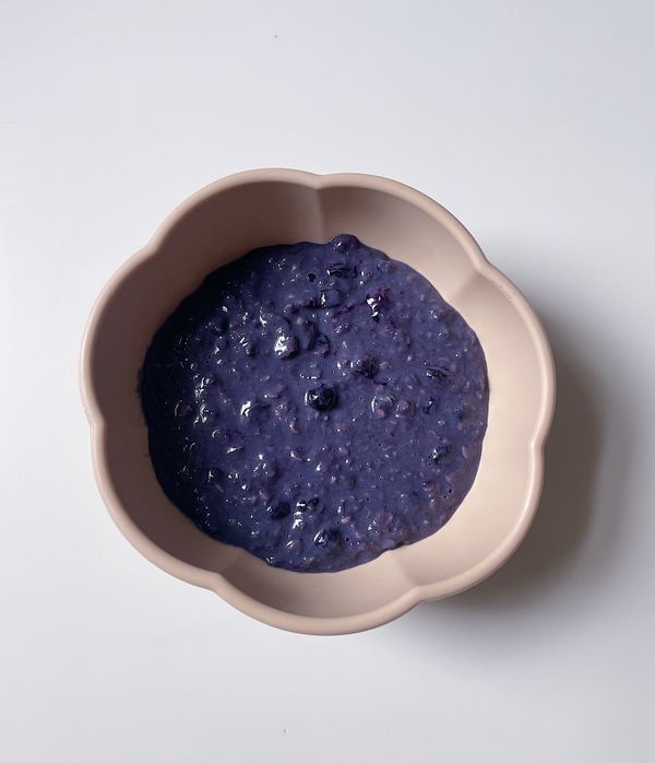 Blåbärs- och mandelgröt