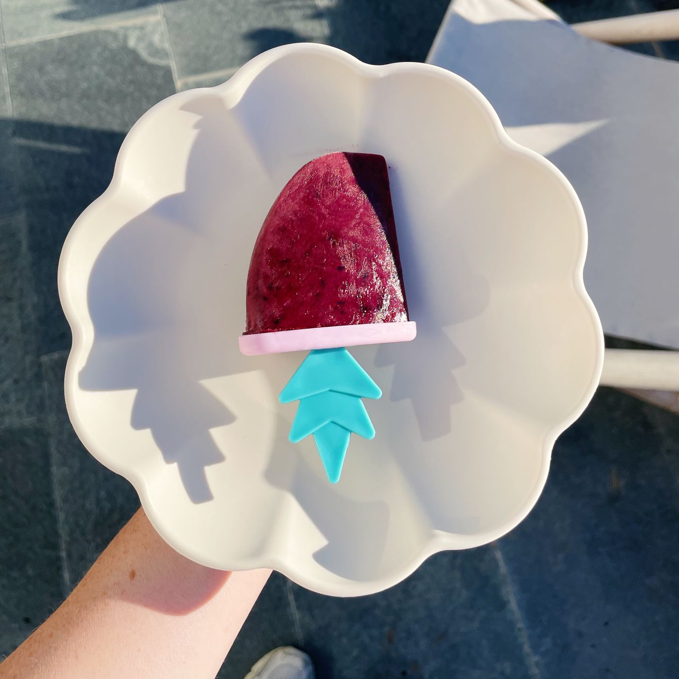 Blåbär- och kokosglass