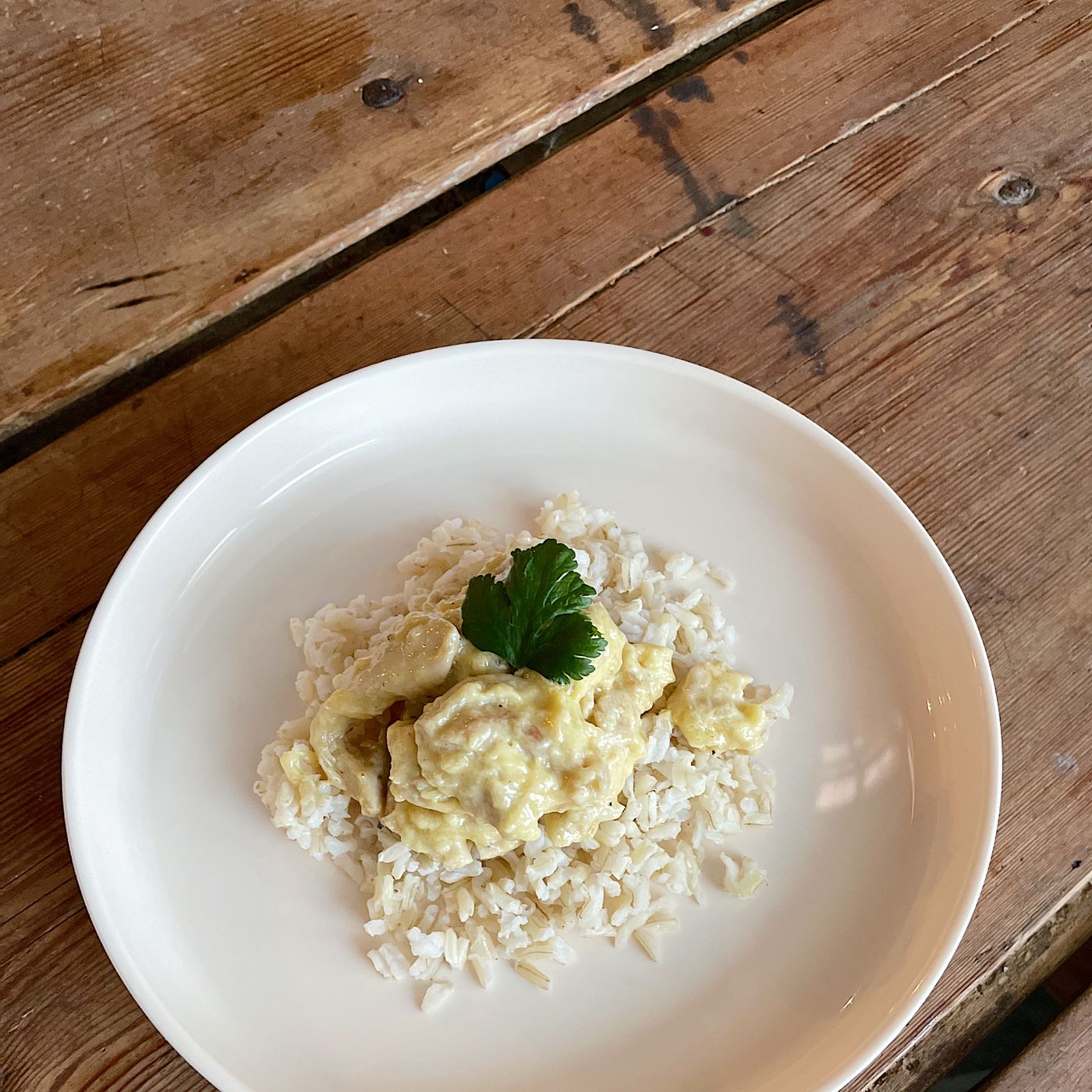 Kycklinggryta med citron och grädde