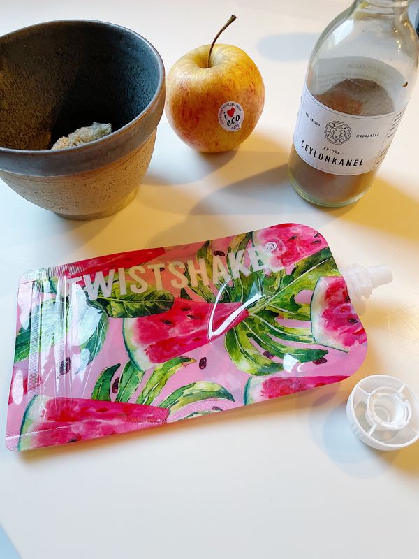 Grötklämmis med äpple och kanel