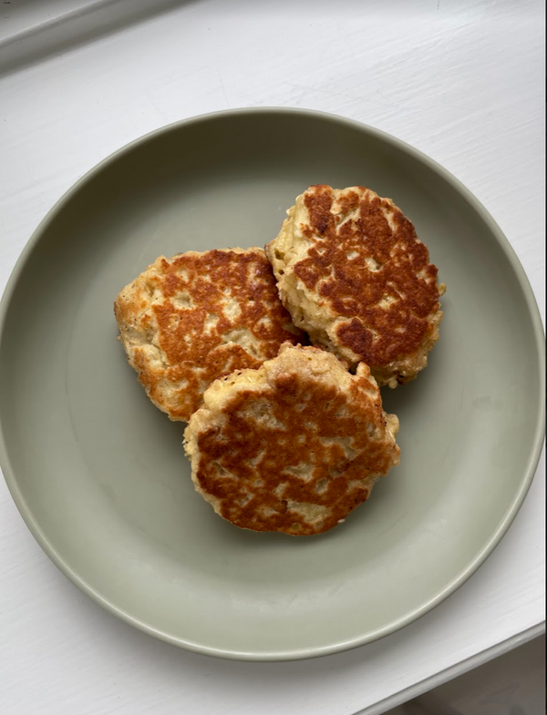 Mandelscones i stekpanna