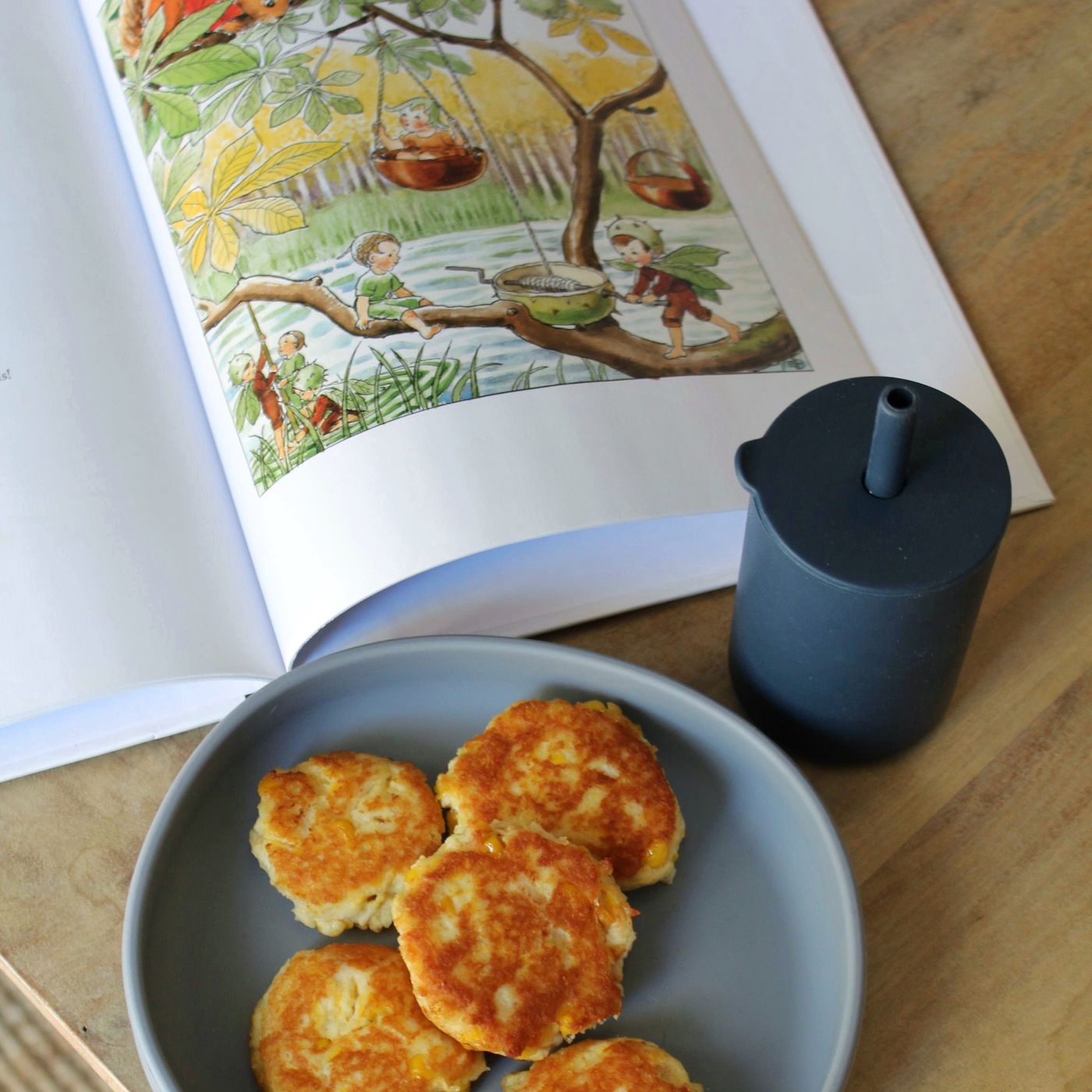 Kycklingbiffar med majs