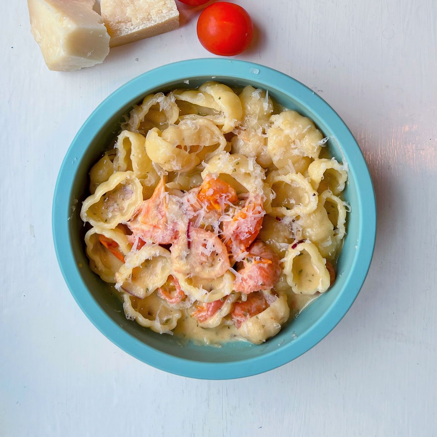 Krämig vegetarisk carbonara