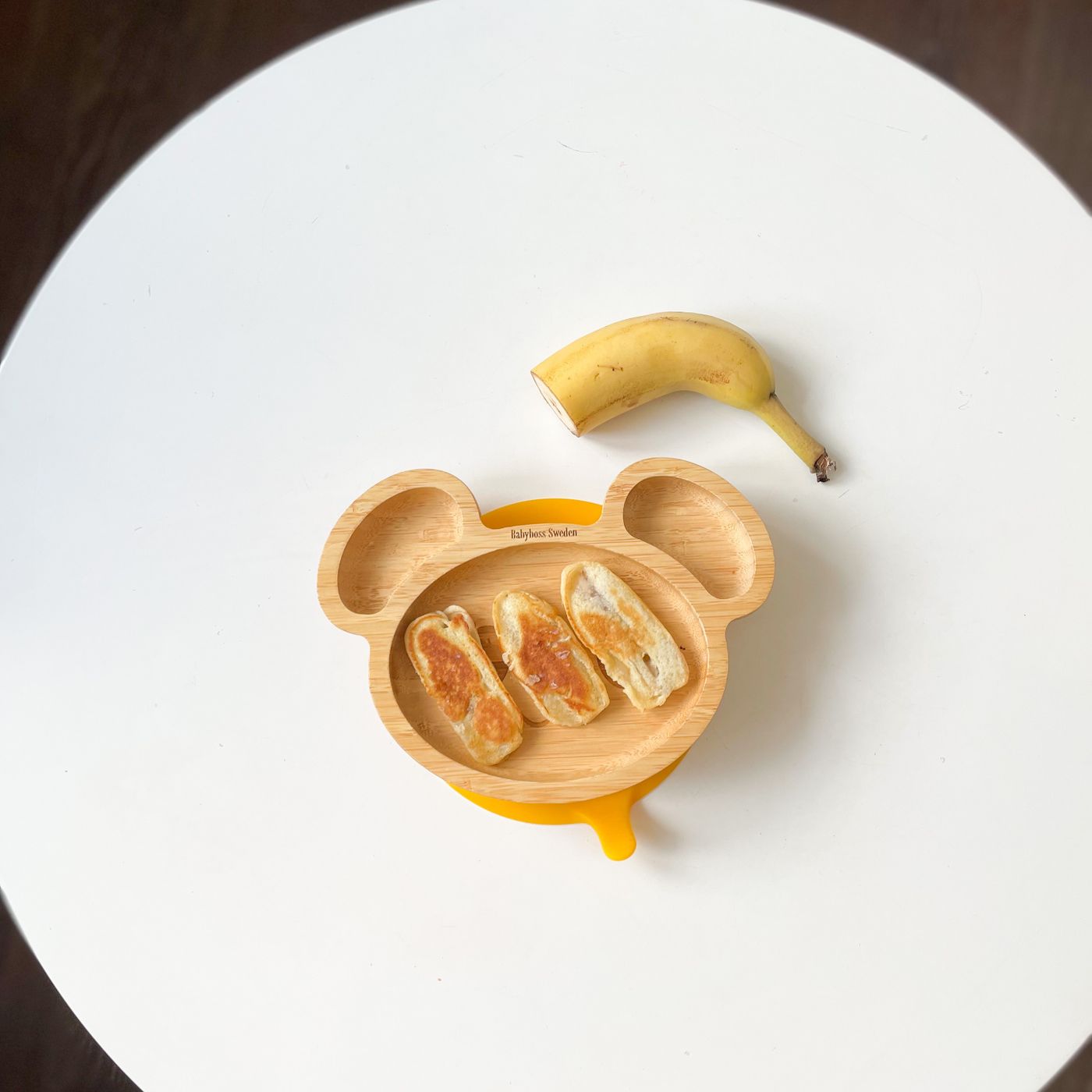 Bananfyllda plättar