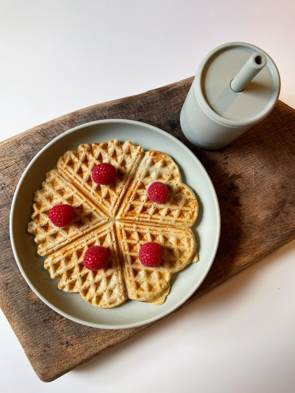 Havrevåfflor med vita bönor