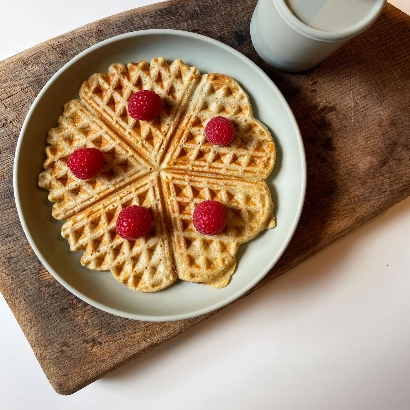 Havrevåfflor med vita bönor