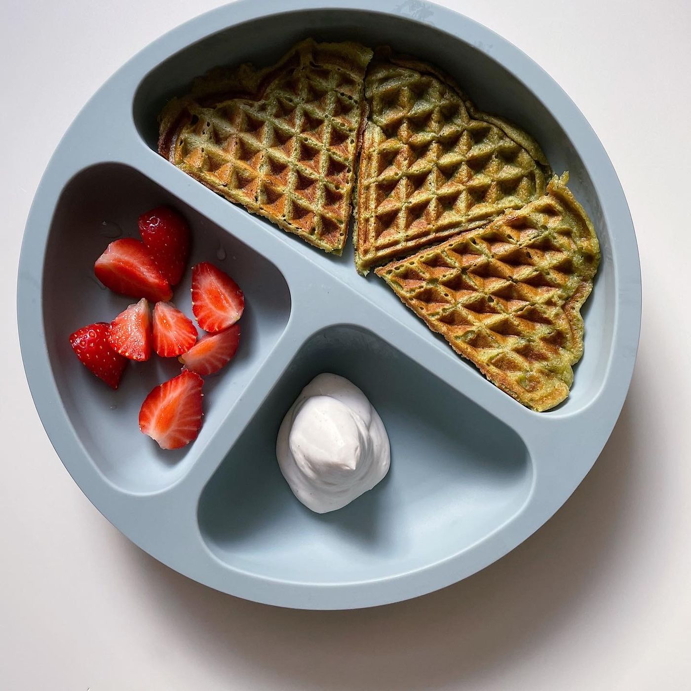 Boostade våfflor med spenat