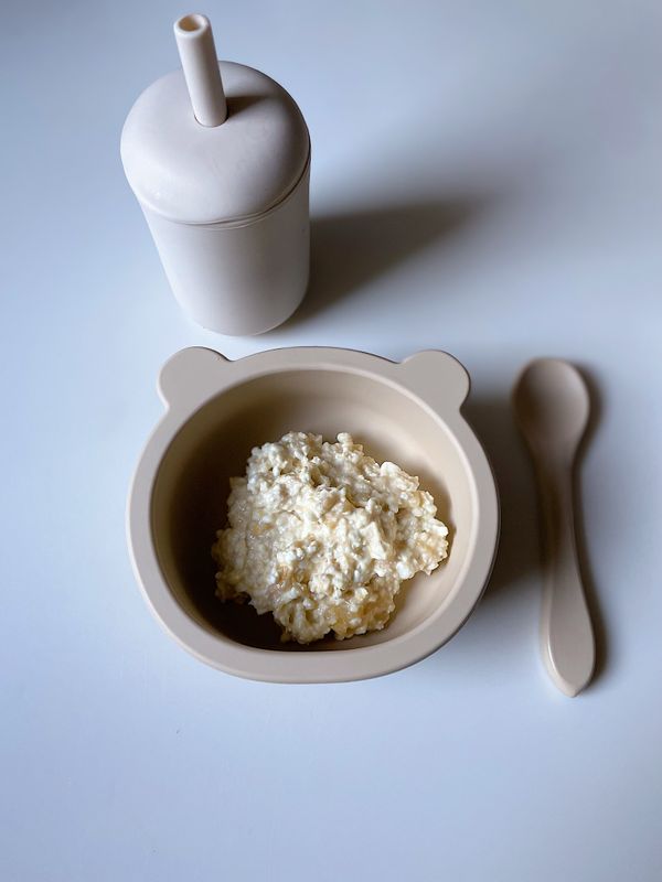 Kesoröra med banan och nötsmör