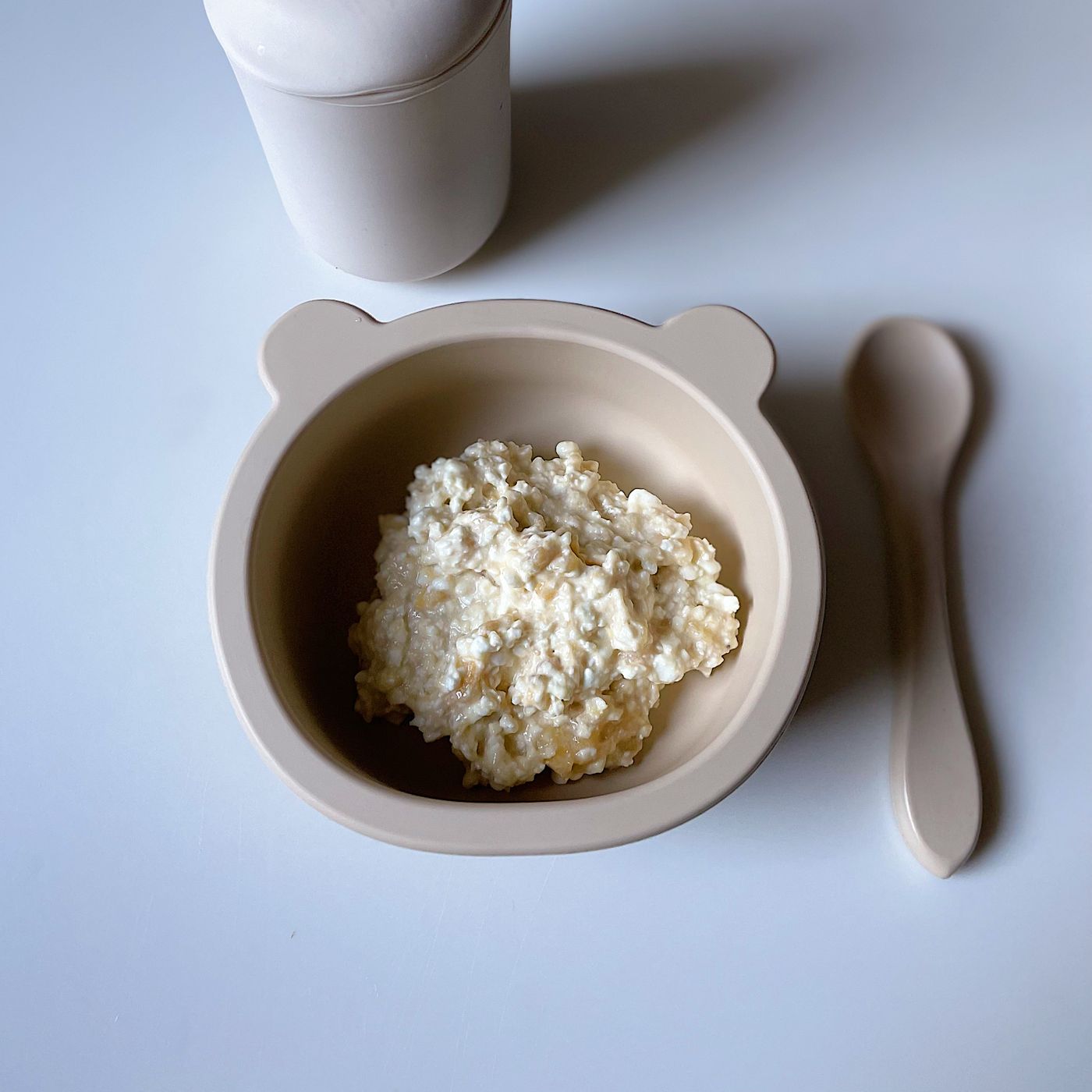 Kesoröra med banan och nötsmör