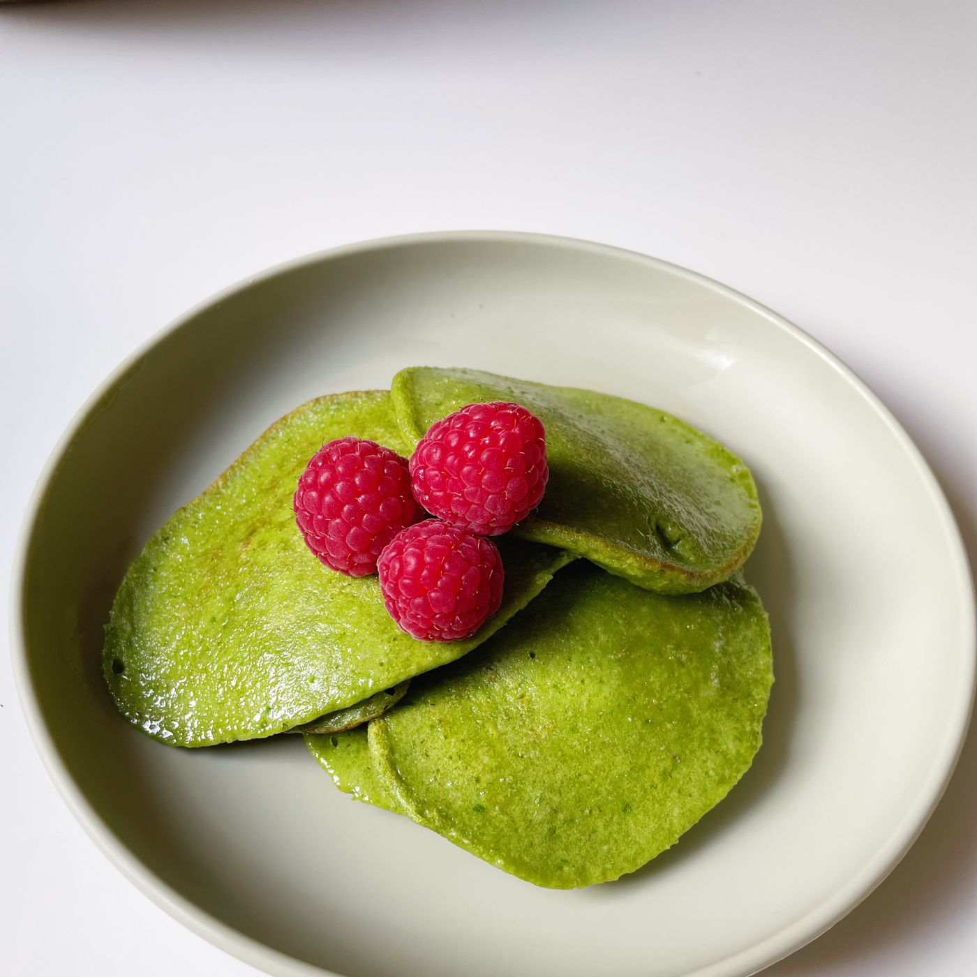 Banan- och spenatpannkakor