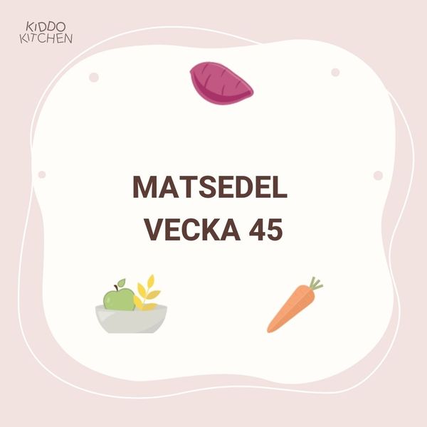 Matsedel vecka 45 🍽️