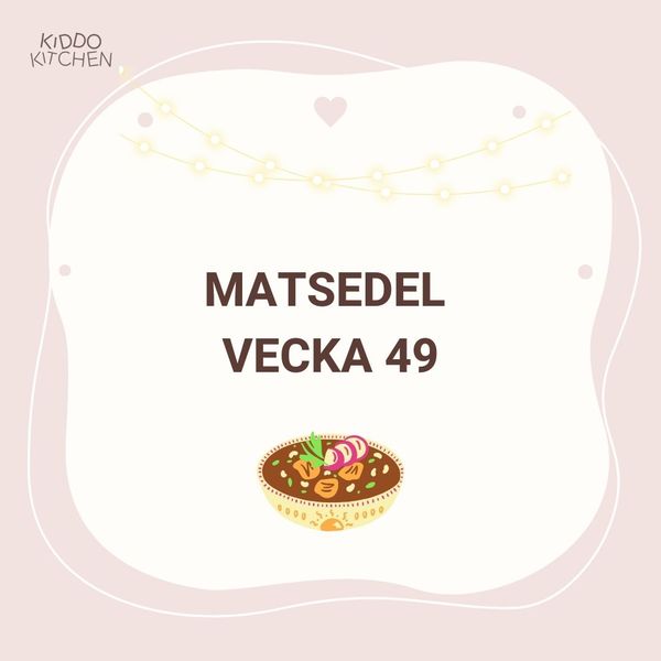 Matsedel vecka 49