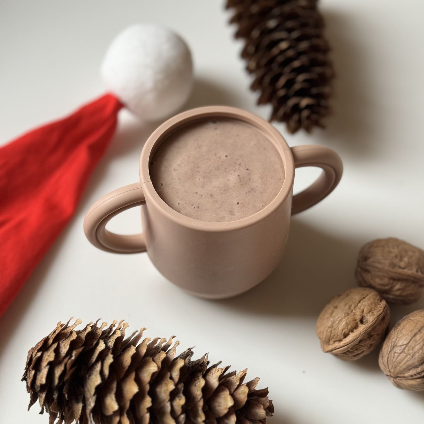 Smoothie med smak av lingon och pepparkaka