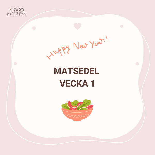 Matsedel vecka 1
