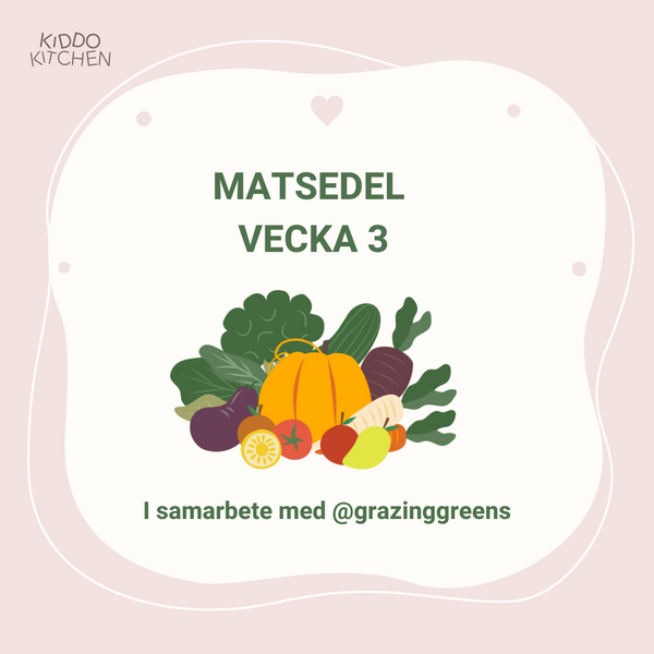 Matsedel vecka 3
