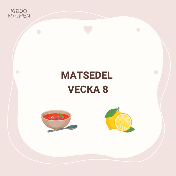 Matsedel vecka 8
