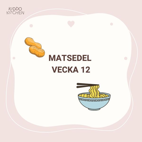 Matsedel vecka 12