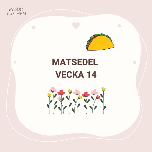 Matsedel vecka 14