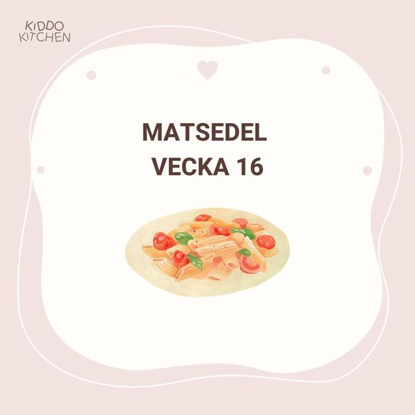 Matsedel vecka 16