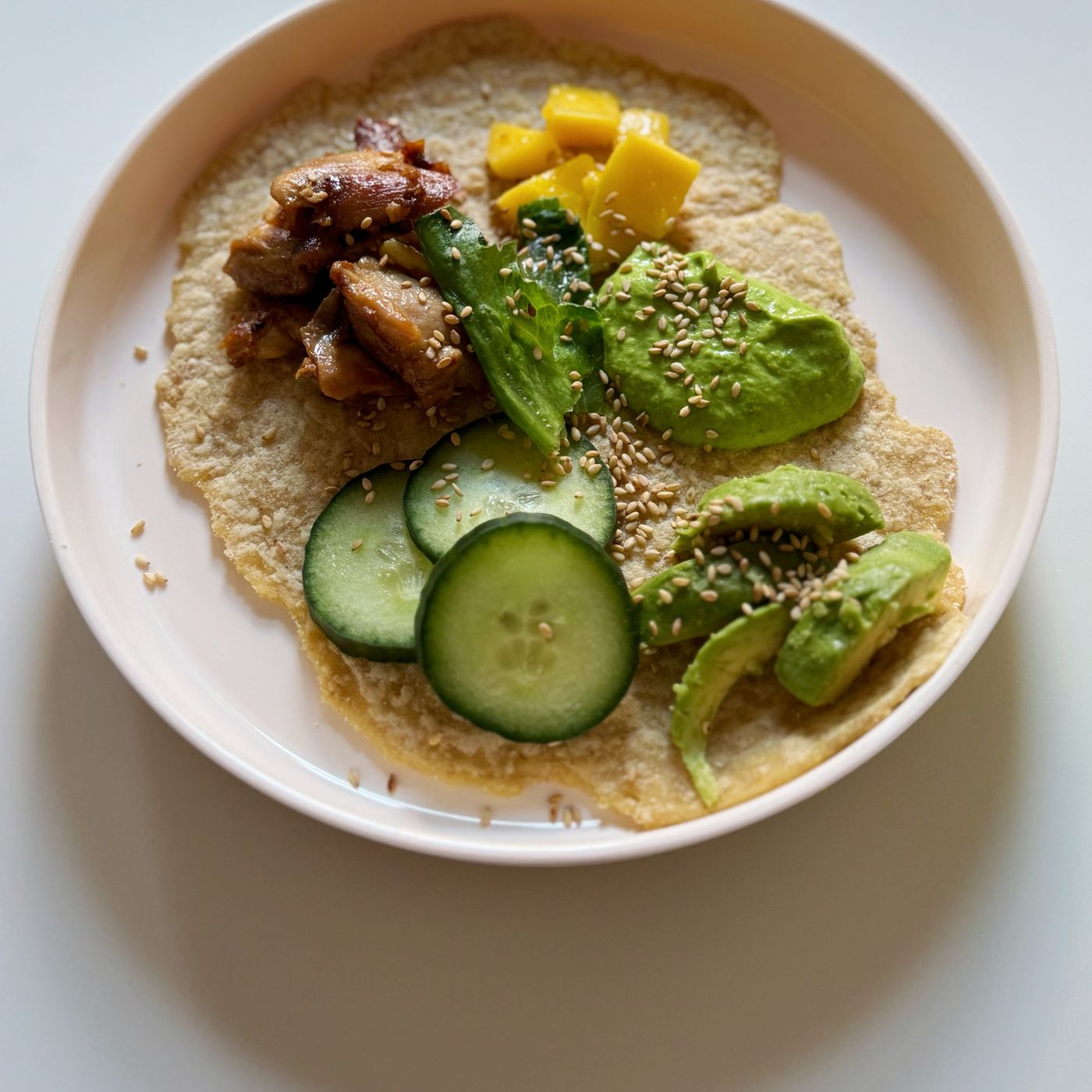 Kycklingtacos med koriandersås