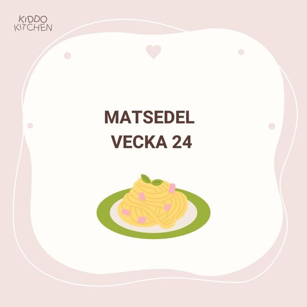 Matsedel vecka 24