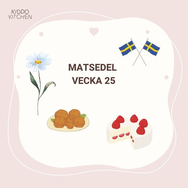 Matsedel vecka 25