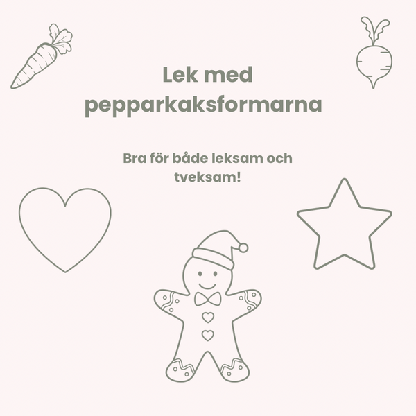 Sensorisk träning med pepparkaksformar