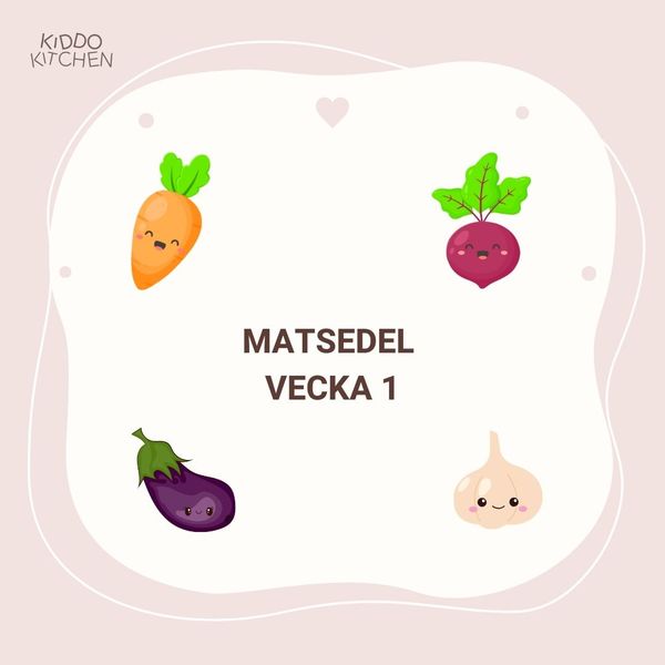 Matsedel vecka 1