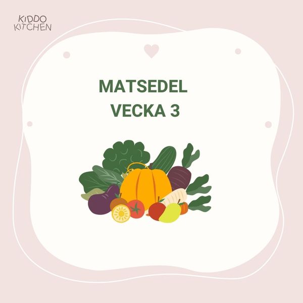 Matsedel vecka 3